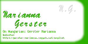 marianna gerster business card